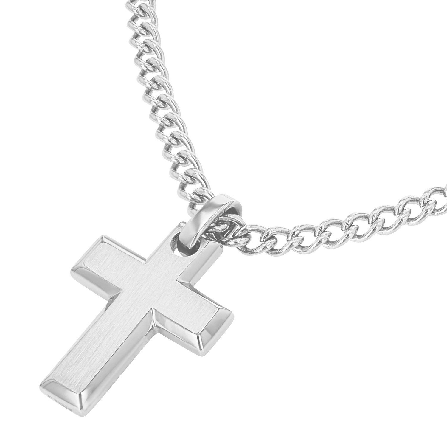 TOM TAILOR Kette mit Anhänger Schmuck Geschenk Edelstahl Kreuz – Bild 3 von 5
