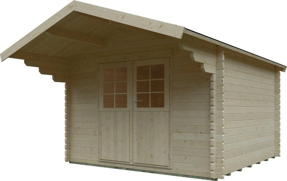Kiehn-Holz Gartenhaus Hainberg, BxT: 340x443 cm, aus naturbelassenem  Fichtenholz