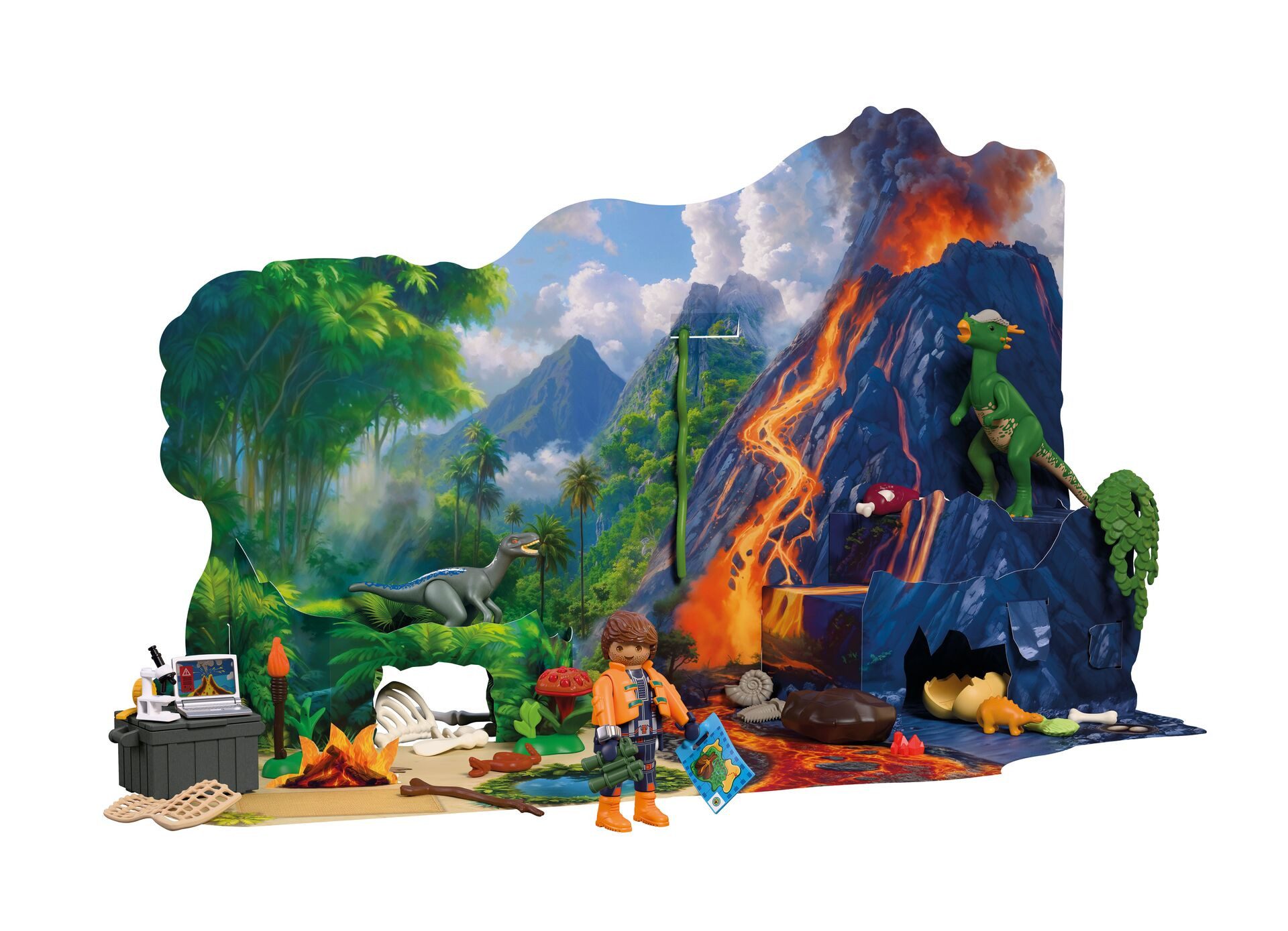 Playmobil® Spielzeug-Adventskalender Spielbausteine, Dino-Expedition (72225), Dinos, Made in Europe