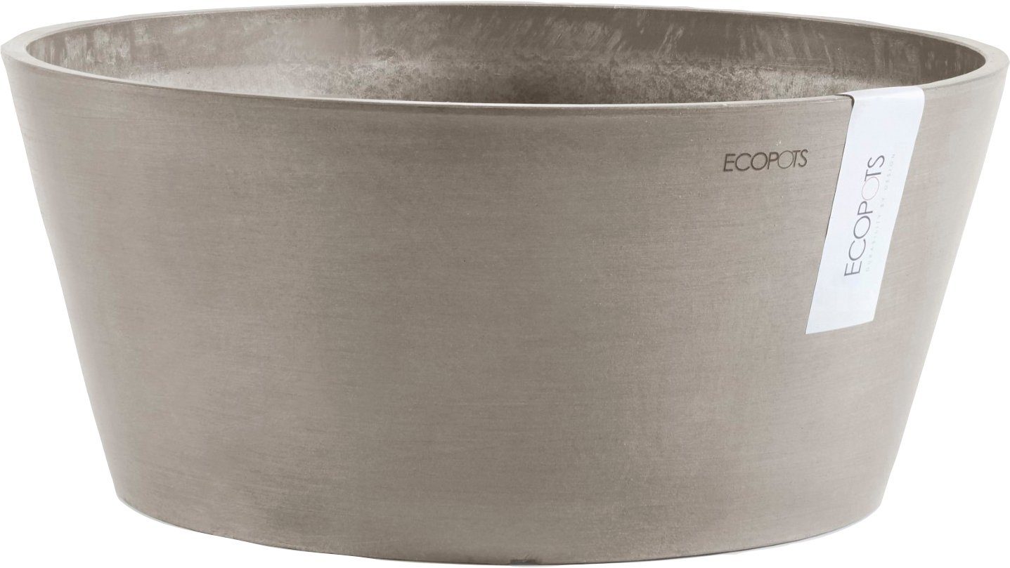 ECOPOTS BxTxH: FRANKFURT Taupe, 41x41x18 Blumentopf cm