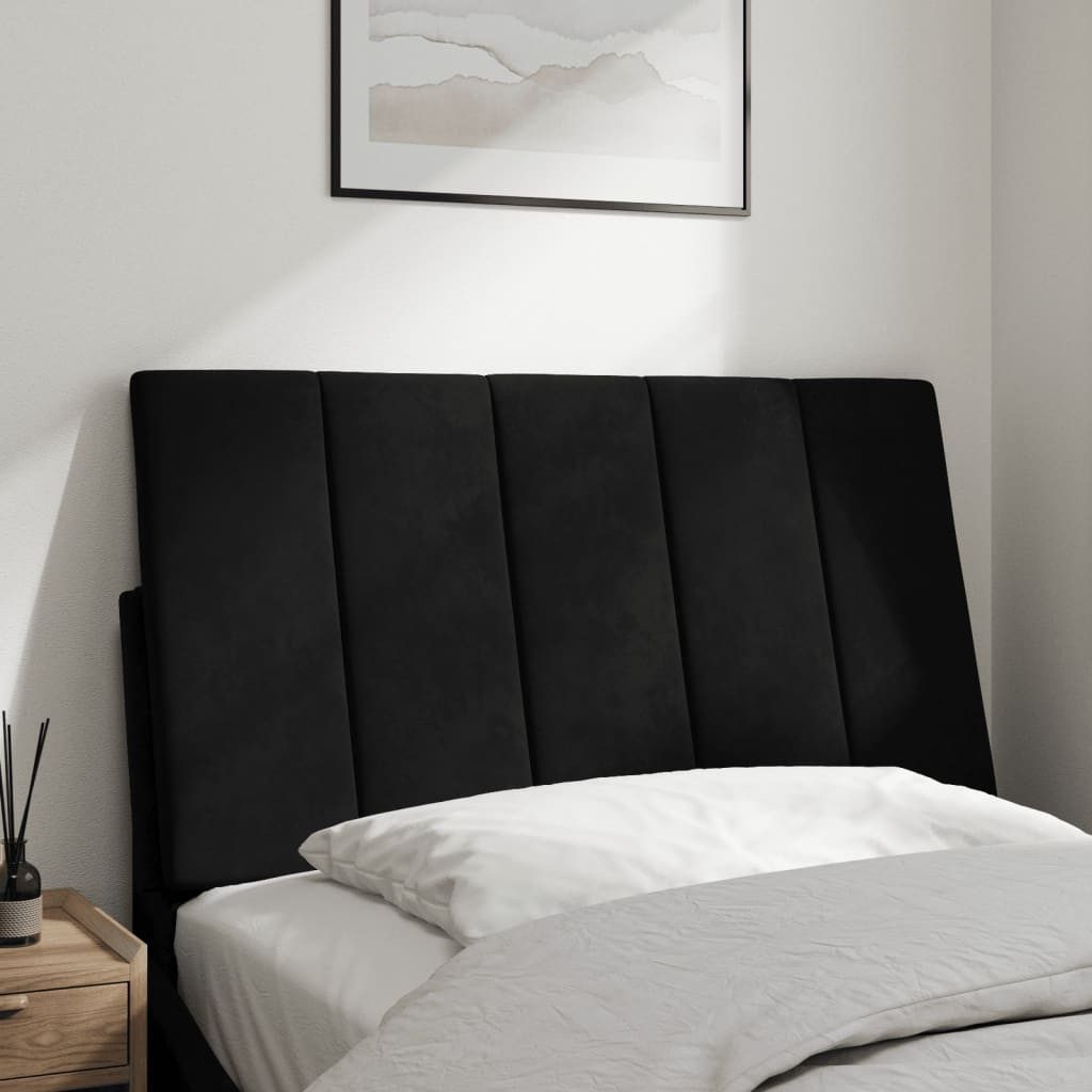 vidaXL Kopfteil, Bett Kopfteil-Kissen Schwarz 90 cm Samt
