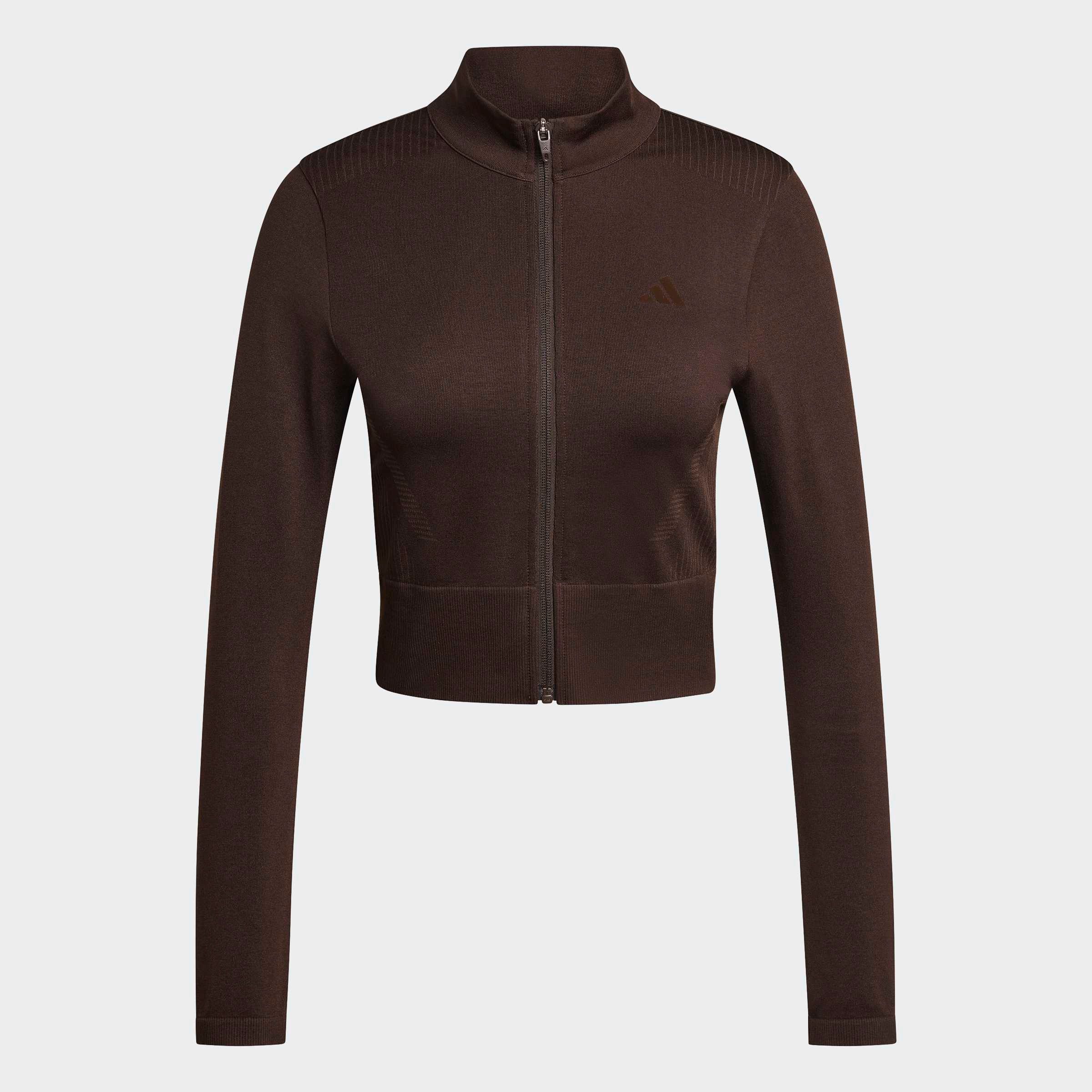 Rollkragenpullover WORKOUT ESSENTIALS, DURCHGEHENDER REISSVERSCHLUSS, STRICK