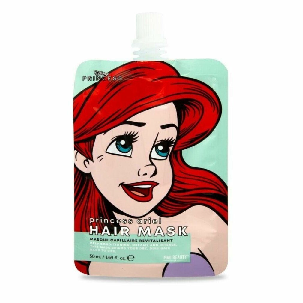 Mad Beauty Haarkur Haarmaske Mad Beauty Disney Princess Ariel Revitalisierende (50 ml)