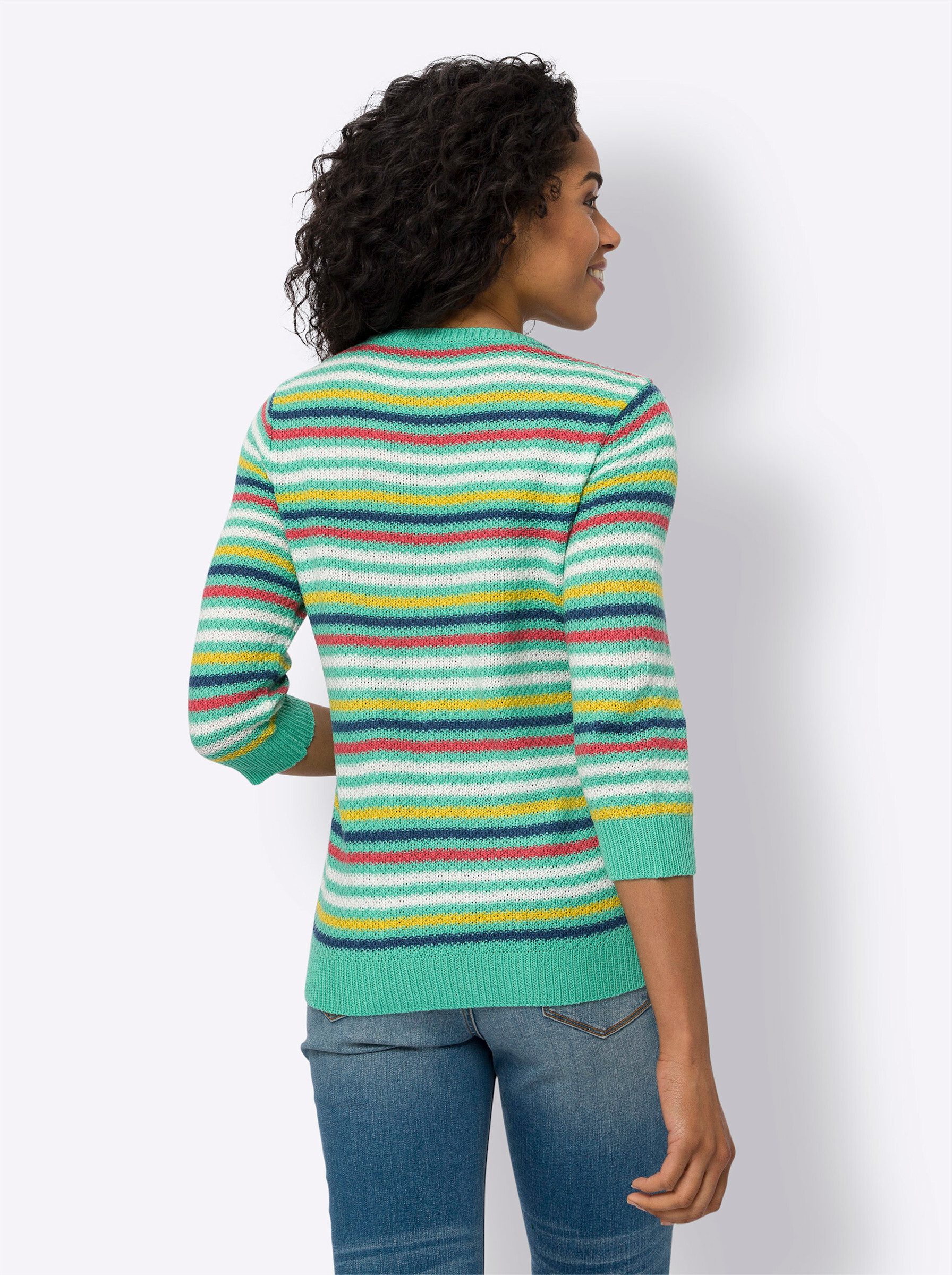 Sieh an! Strickpullover Streifenpullover . günstig online kaufen