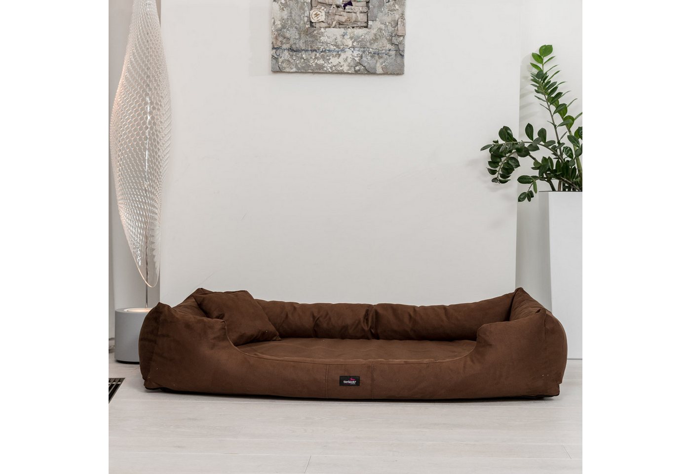 Thumbnail - tierlando® Tierbett Orthopädisches Hundebett PLUTO SOFT, Visco, Samtweiches Velours