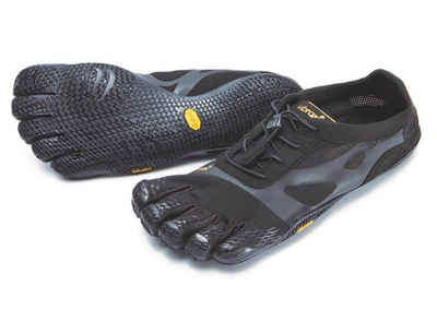 VIBRAM FiveFingers KSO Evo Schwarz - minimalistischer Herren Allround Zehenschuh Barfußschuh