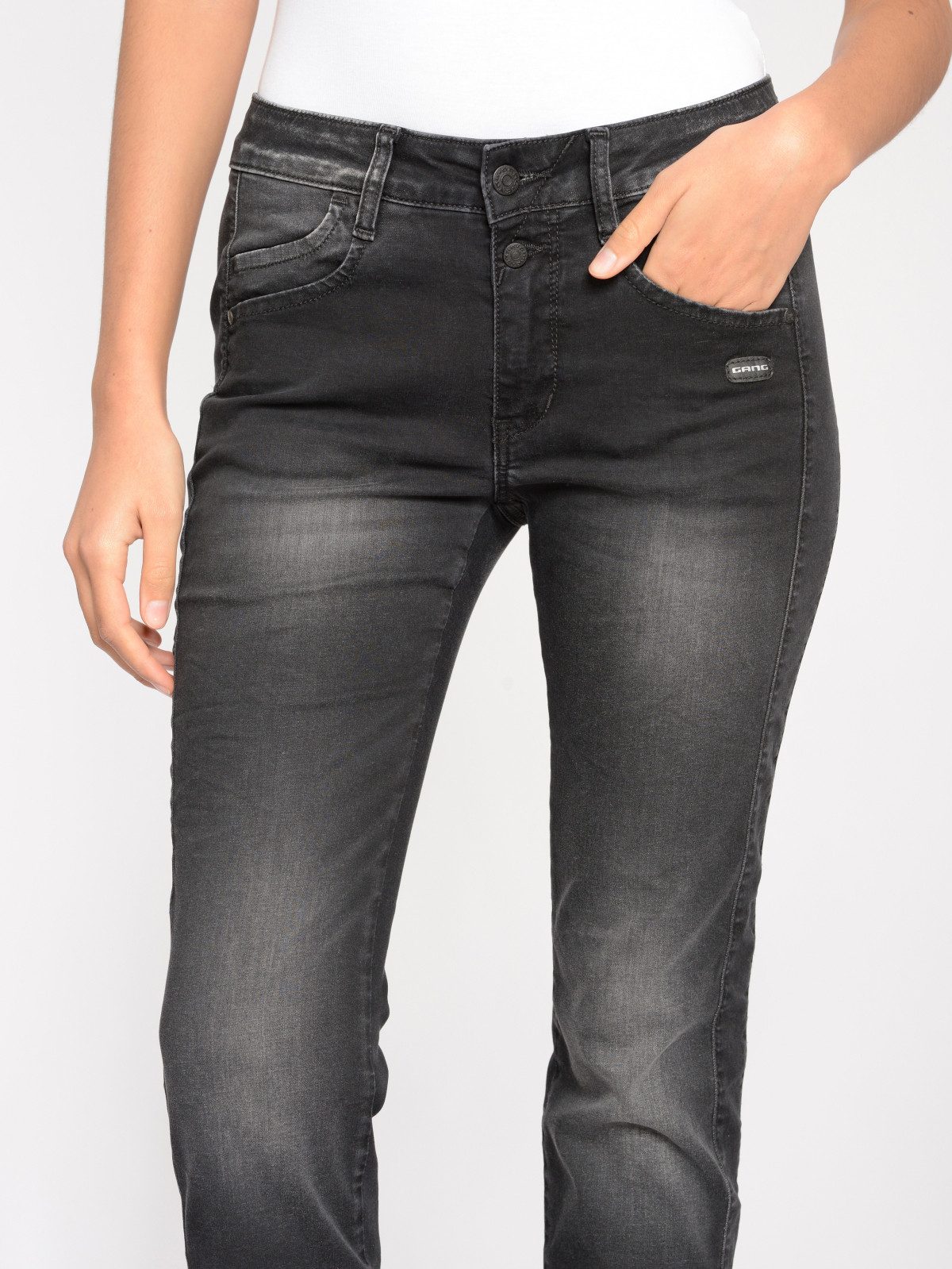 GANG Slim-fit-Jeans Gang SANA Cropped Denim (1-tlg)