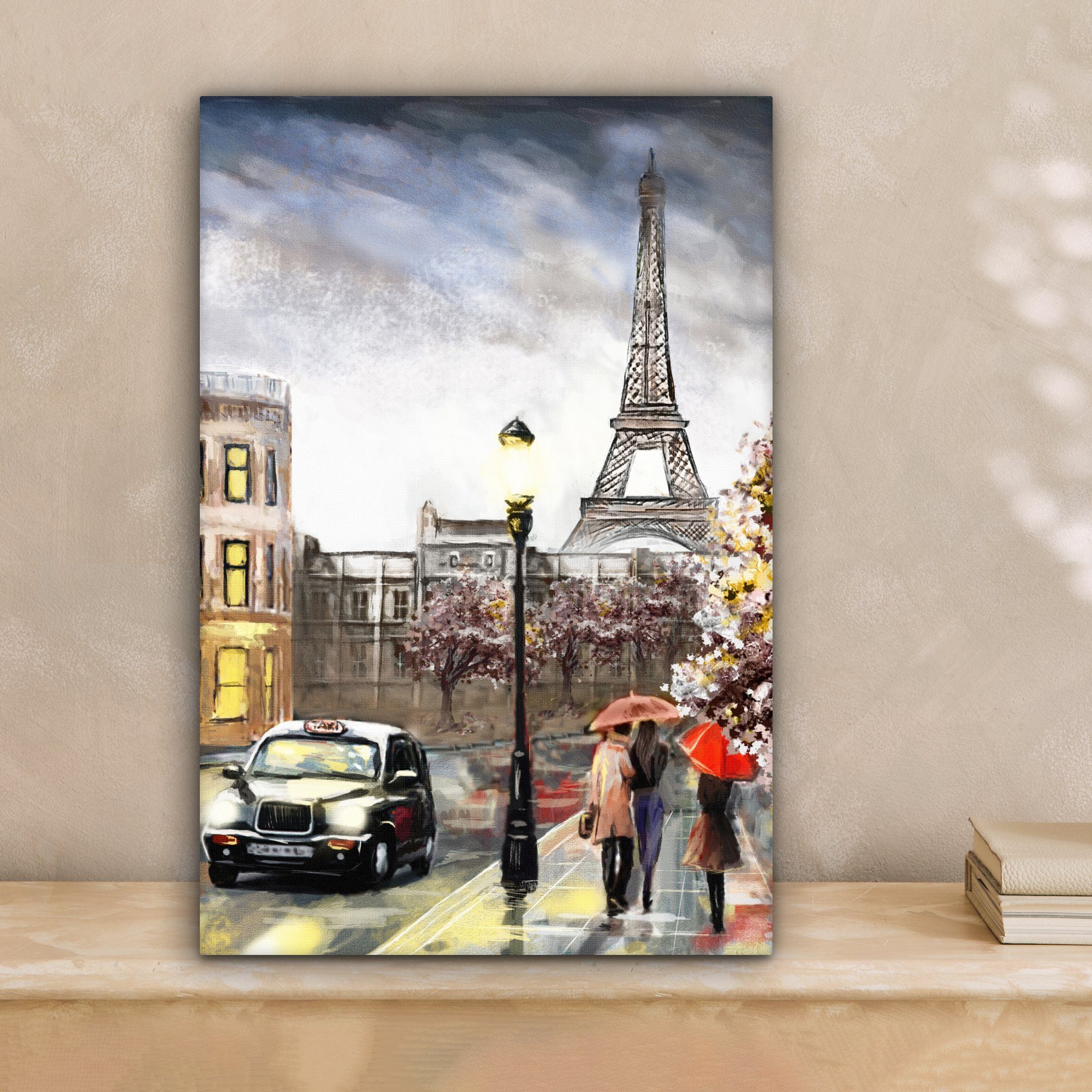 OneMillionCanvasses® Leinwandbild Kunstdrucke - Paris - Frankreich - Öl, Fo günstig online kaufen