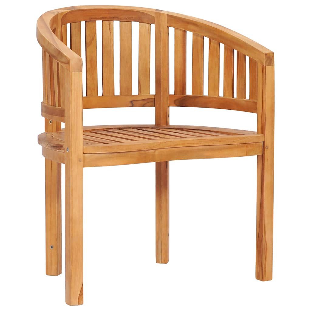 furnicato Gartenstuhl Eleganter aus Naturholz 68 x 52 x 86 cm (1 St), Witterungsbeständige Sitzbank mit glatt geschliffener Oberfläche