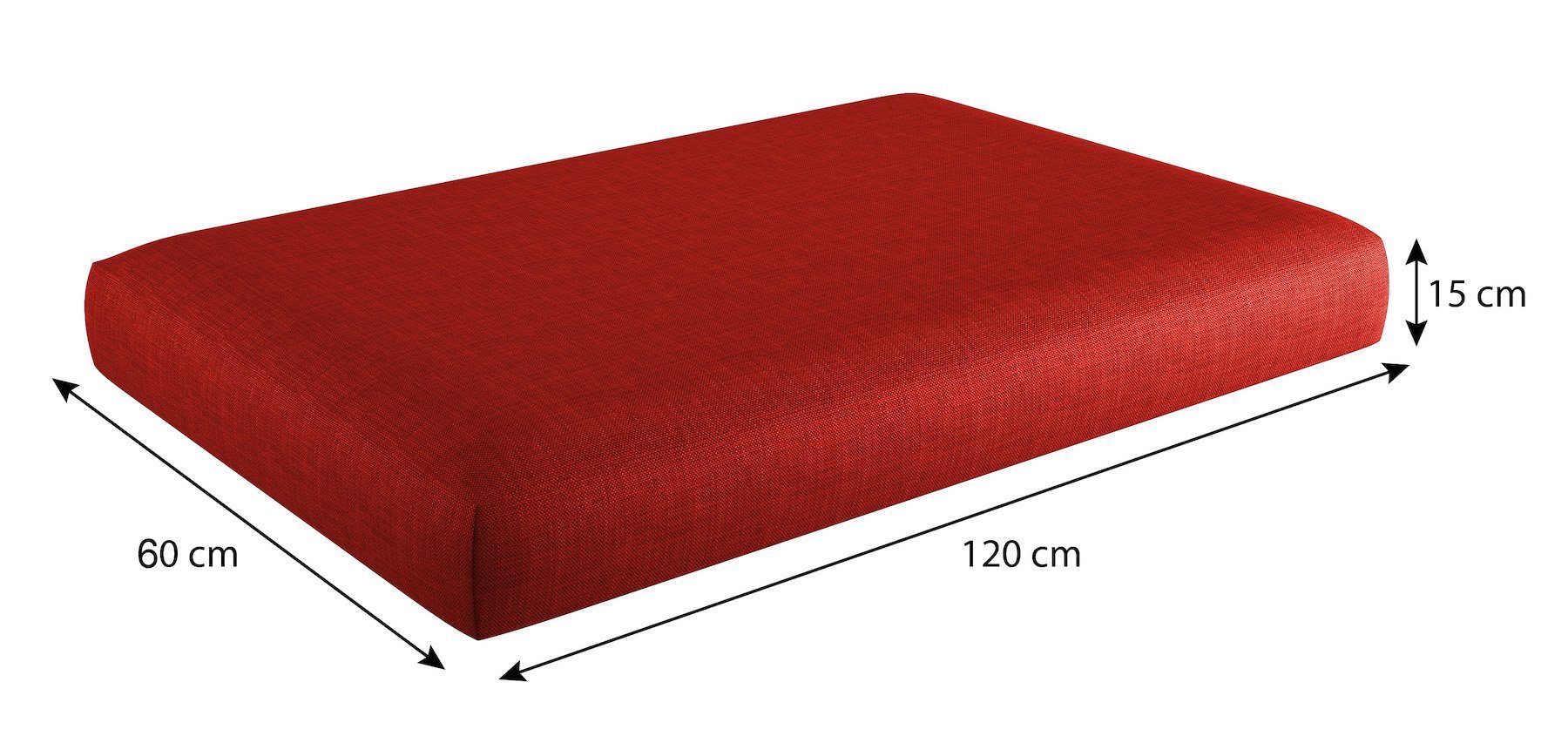 sunnypillow Sitzkissen Palettenkissen mit abnehmbarem Bezug günstig online kaufen