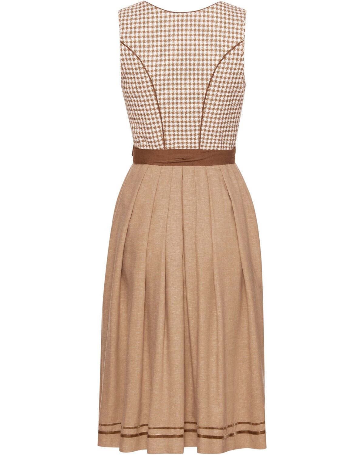 KRÜGER COLLECTION Dirndl Midi-Dirndl Micaela mit Hahnentrittmuster