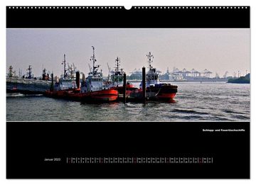 CALVENDO Wandkalender Hamburg Panoramen 2023 (Premium, hochwertiger DIN A2 Wandkalender 2023, Kunstdruck in Hochglanz)