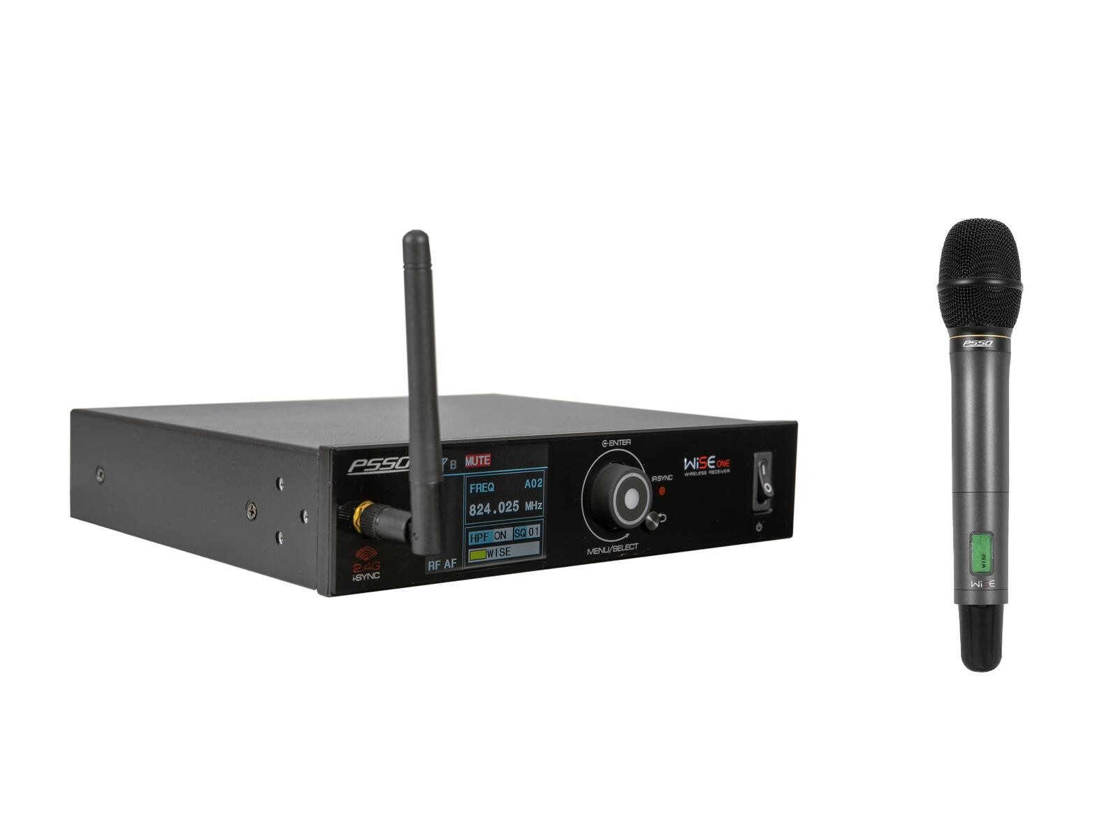 Mikrofon PSSO Set WISE ONE + Dyn. Funkmikrofon 823-832/863-865MHz