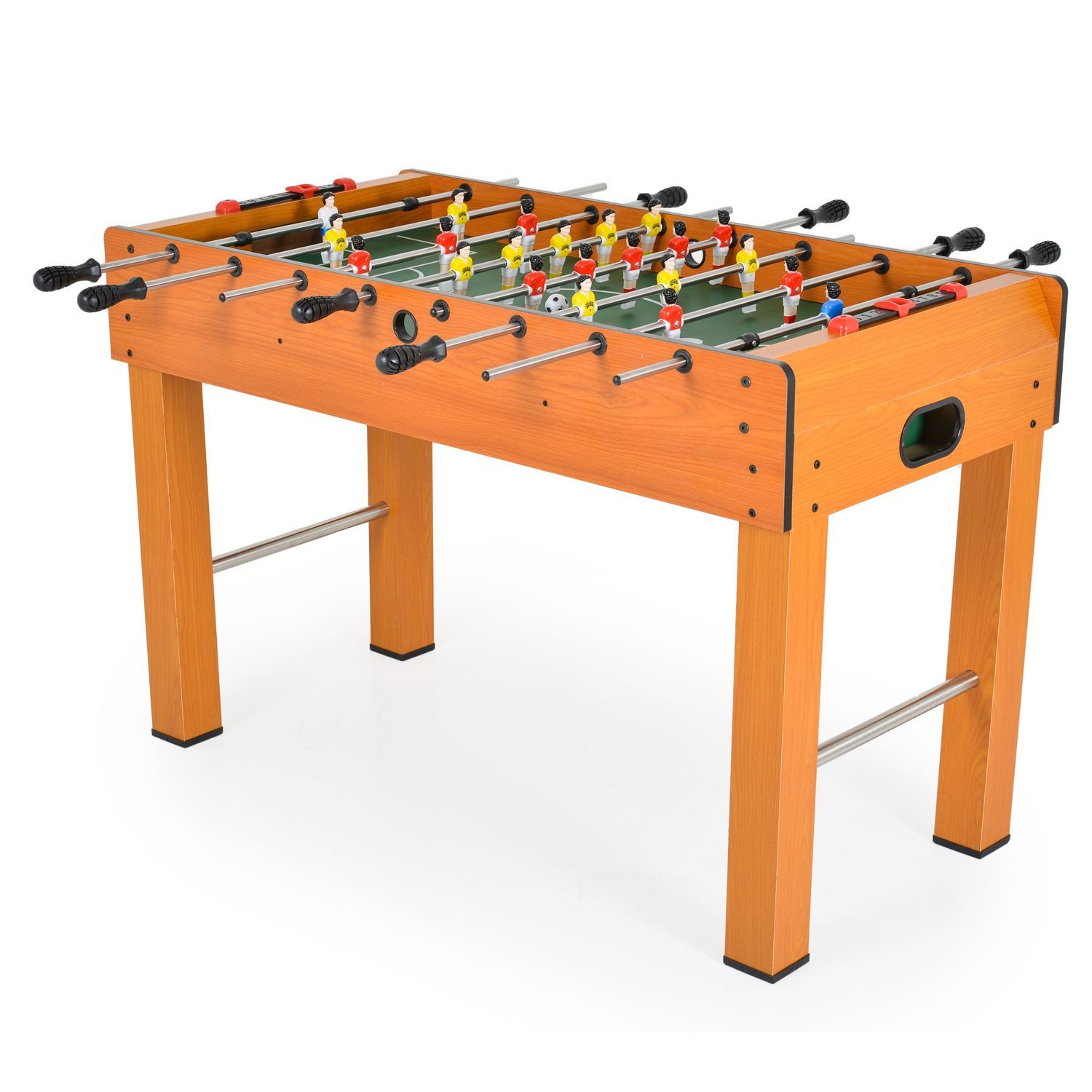 Moni Kickertisch Tischfußball 1019A Holz Soccer, Handschiebezähler, Kickertisch, 22 Figuren