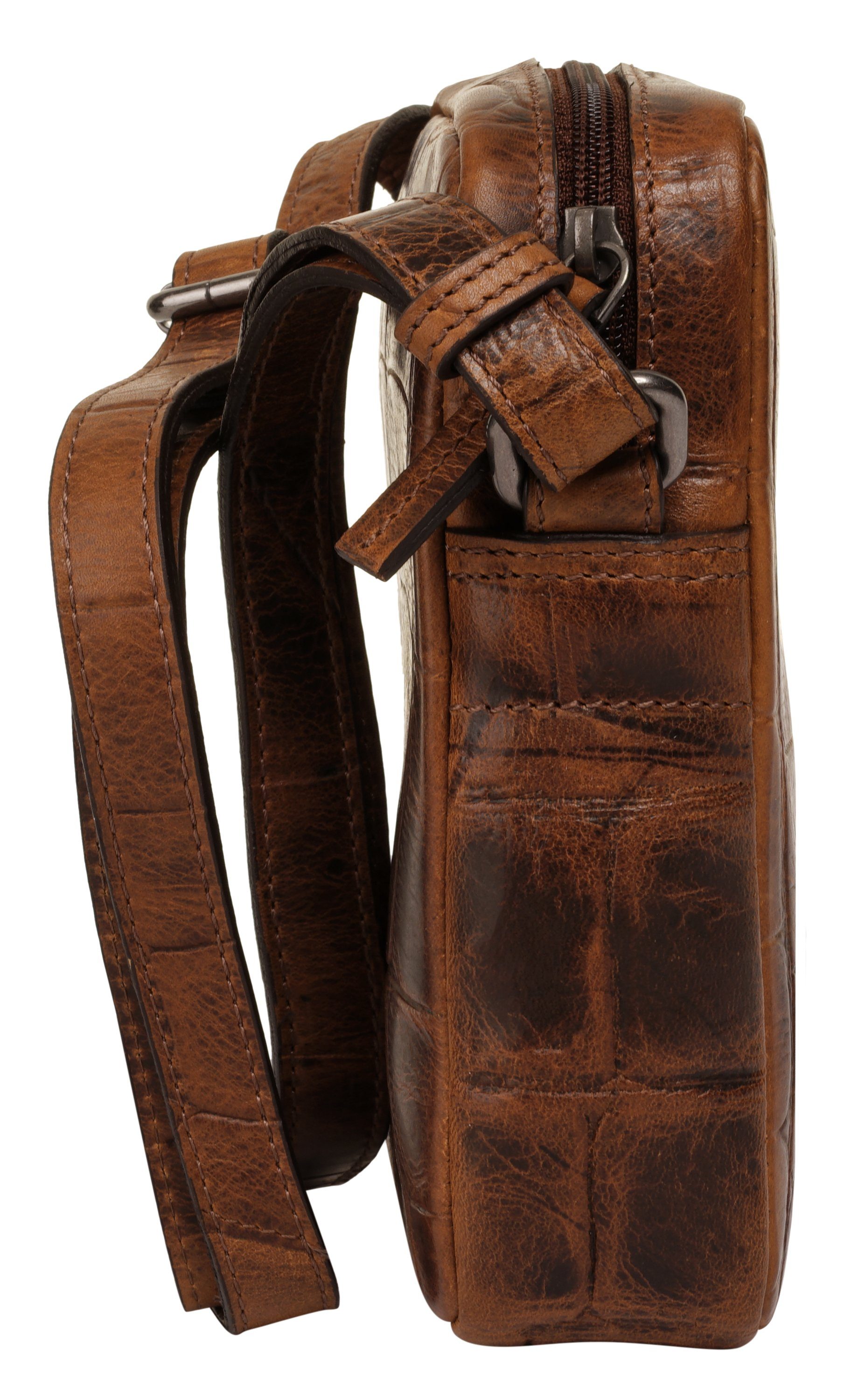 bugatti Abendtasche NEVIO, echt Leder