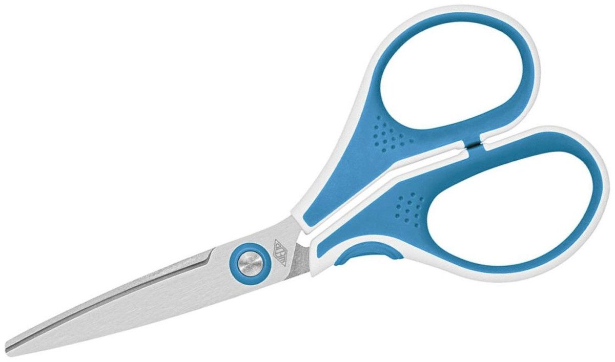 WEDO Papierscheren Schere Cut-it Edelstahl 13 cm hellblau