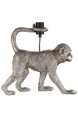 GILDE Tischleuchte GILDE Lampe Monkey - silber - H. 37cm x B. 39,5cm