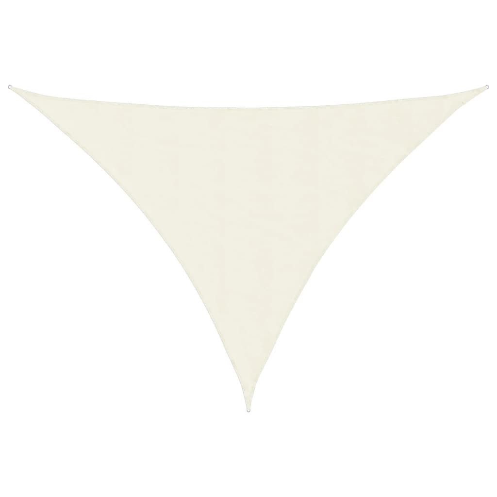vidaXL Sonnensegel Sonnensegel Oxford-Gewebe Dreieckig 3x4x5 m Creme, (1-tlg)