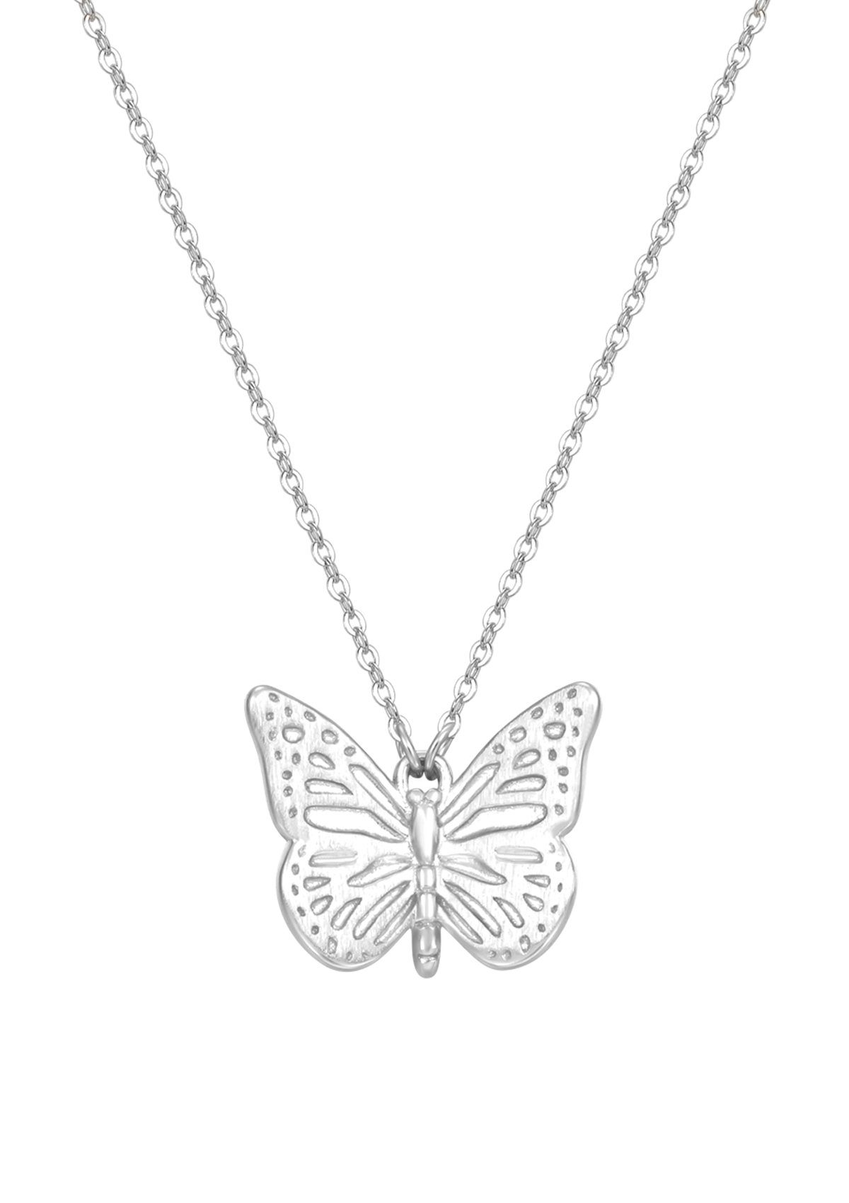 Hey Happiness Silberkette Silber Kette mit Schmetterling Anhänger, Feine  Halskette aus 925 Sterling Silber mit Charm
