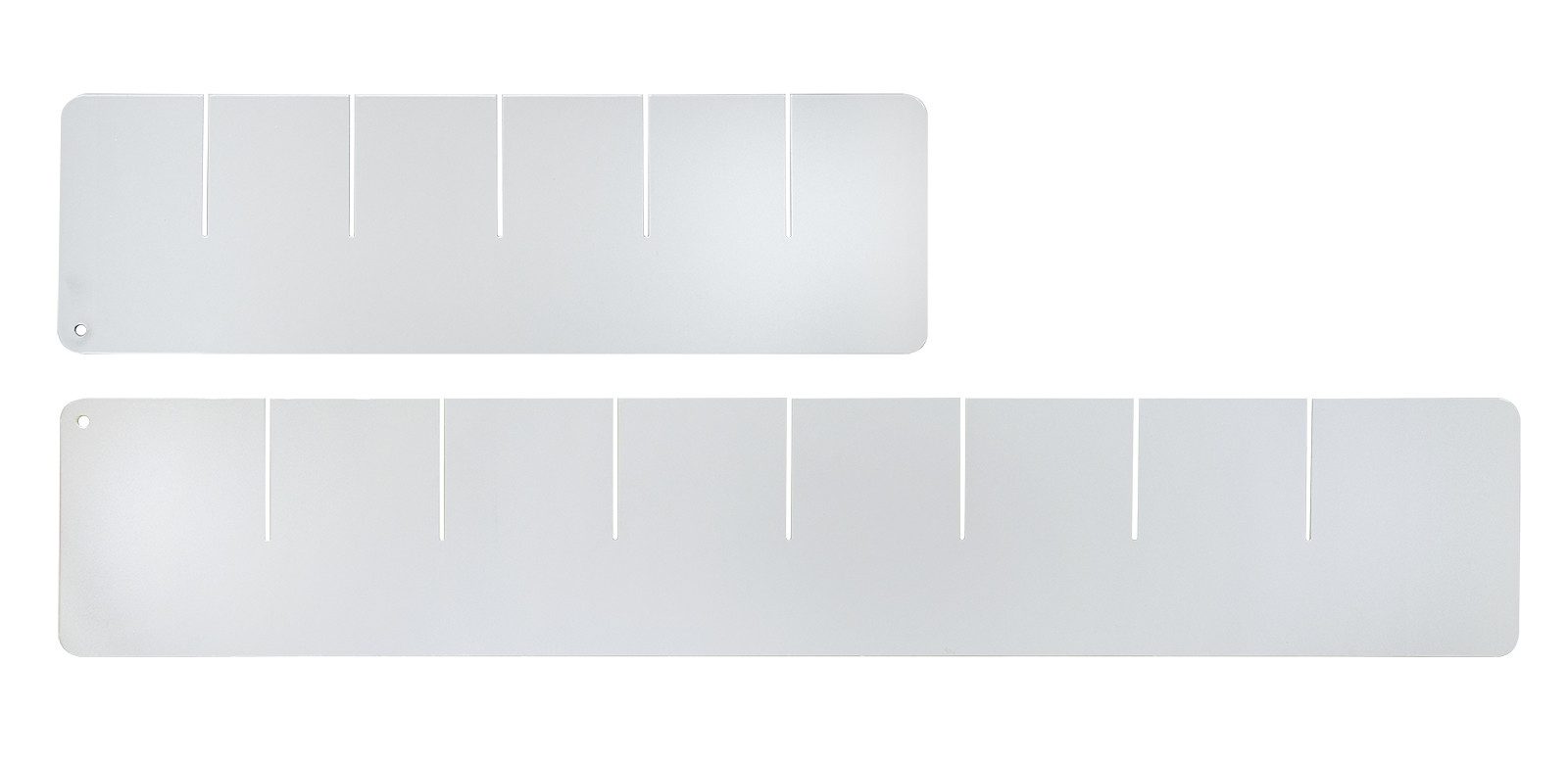 PROREGAL® Schubladeneinsatz Einteiler Set Schubladenschrank Kobra, Höhe 10cm, 34cm 57cm, Lichtgrau