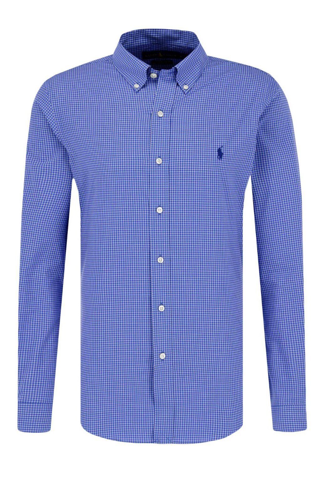 Polo Ralph Lauren Langarmhemd asy Care Slim Fit Hemd Dress Shirt Button Down Navy