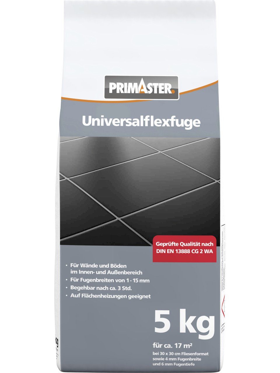 Primaster Fugenmörtel Primaster Universalflexfuge 1 - 15 mm weiß 5 kg