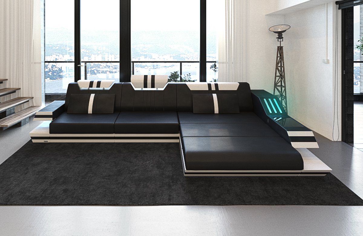 Sofa Dreams Ecksofa Ledercouch Ledersofa Ravenna günstig online kaufen