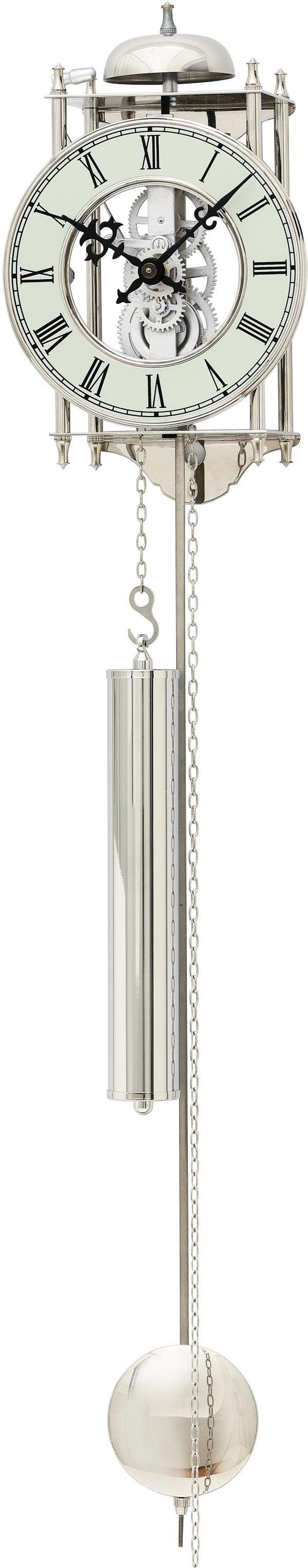 AMS Pendelwanduhr H304 (Mechanische Uhr,Metallgehäuse,Esszimmer,Wohnzimmer)