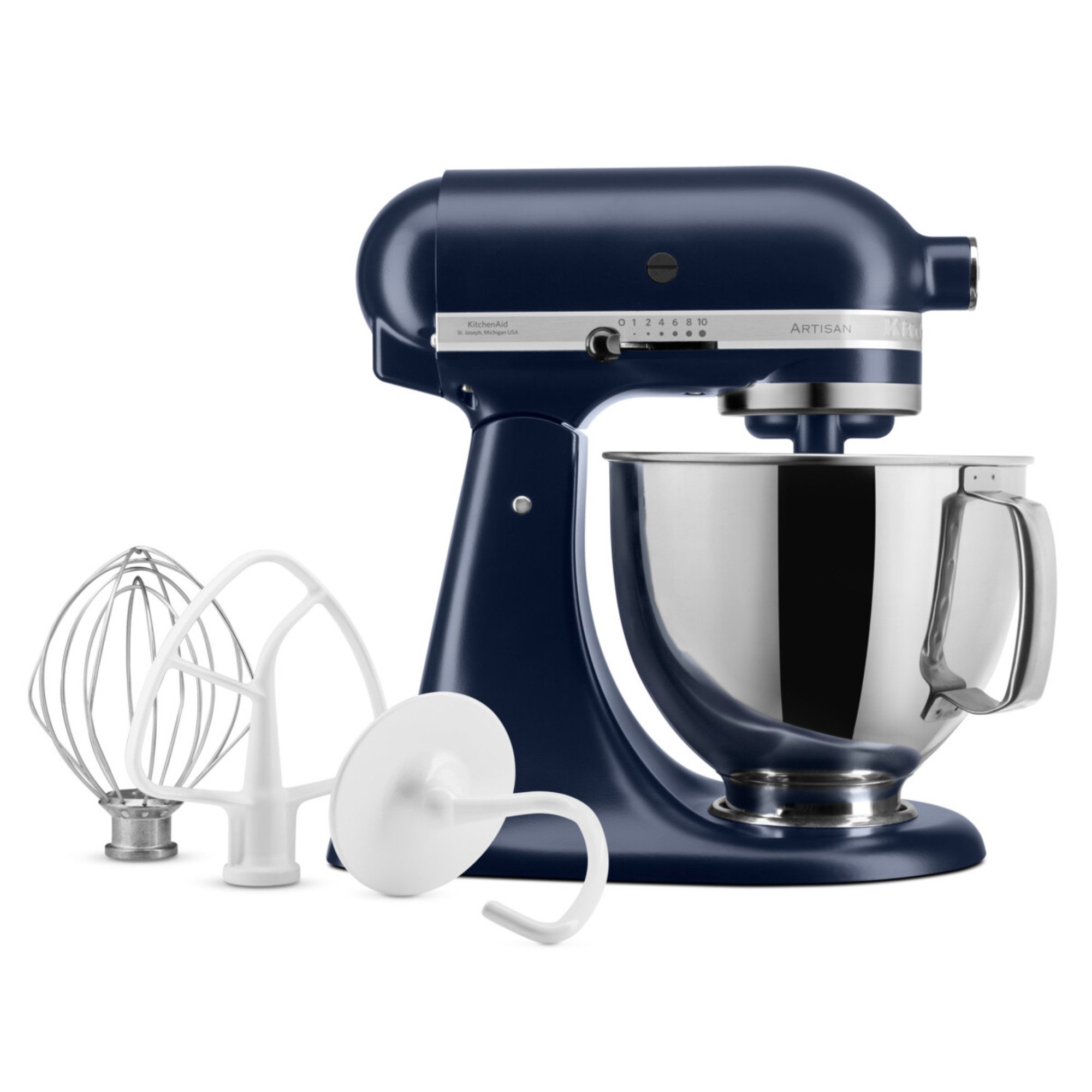 KitchenAid Küchenmaschine 5KSM125EIB, 300 W, 4,8 l Schüssel, Original-Planetenrührwerk