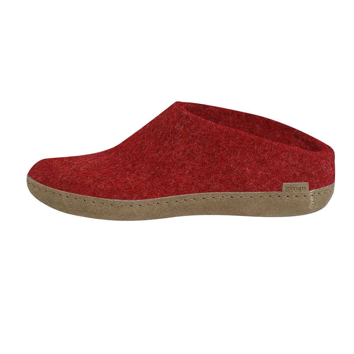 glerups dk Ledersohle Pantoffel (1-tlg) Шлепанцы - Aus 100% reiner Naturwolle, Schützt vor Geruch