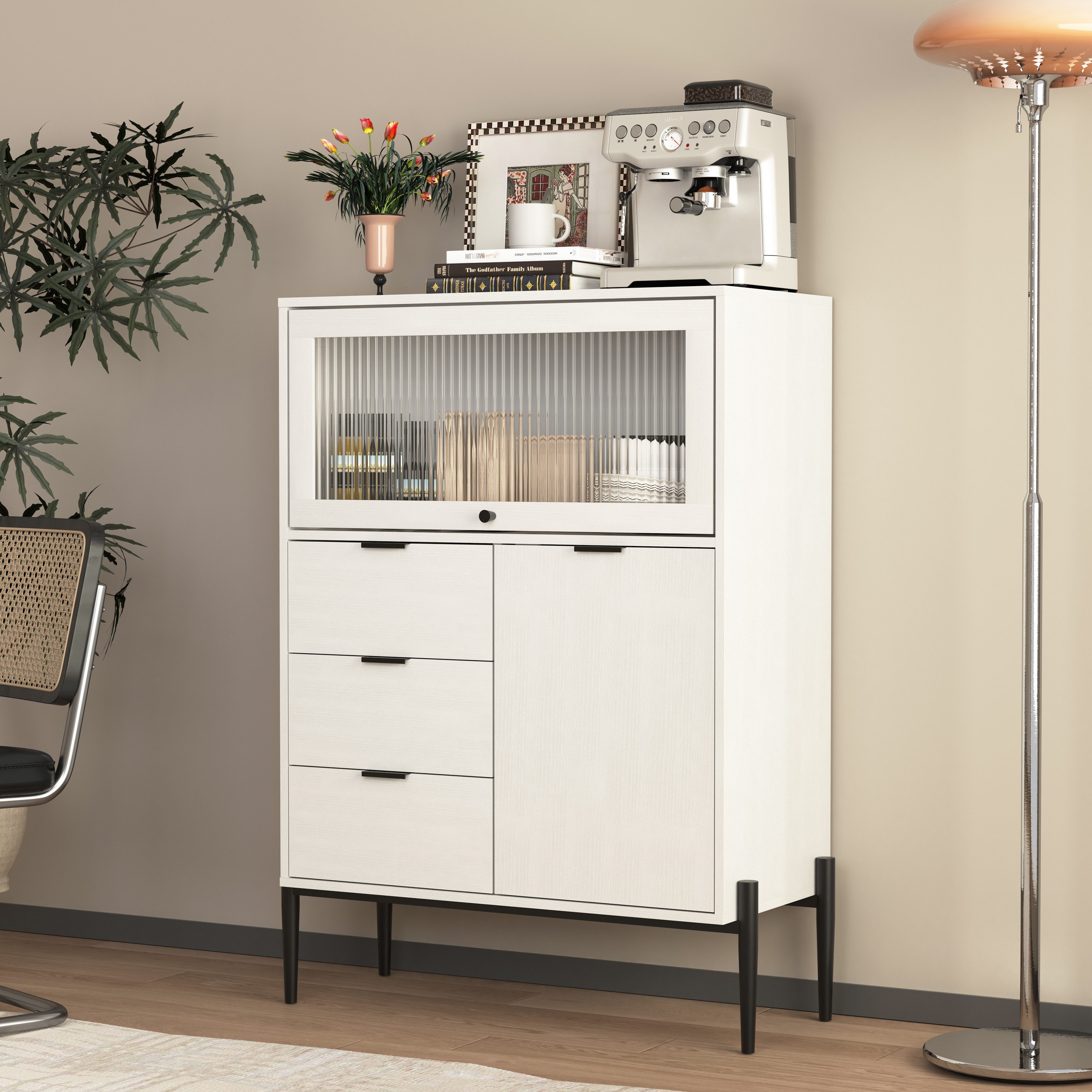 REDOM Sideboard Modernes Küchenbuffet (mit 3 günstig online kaufen