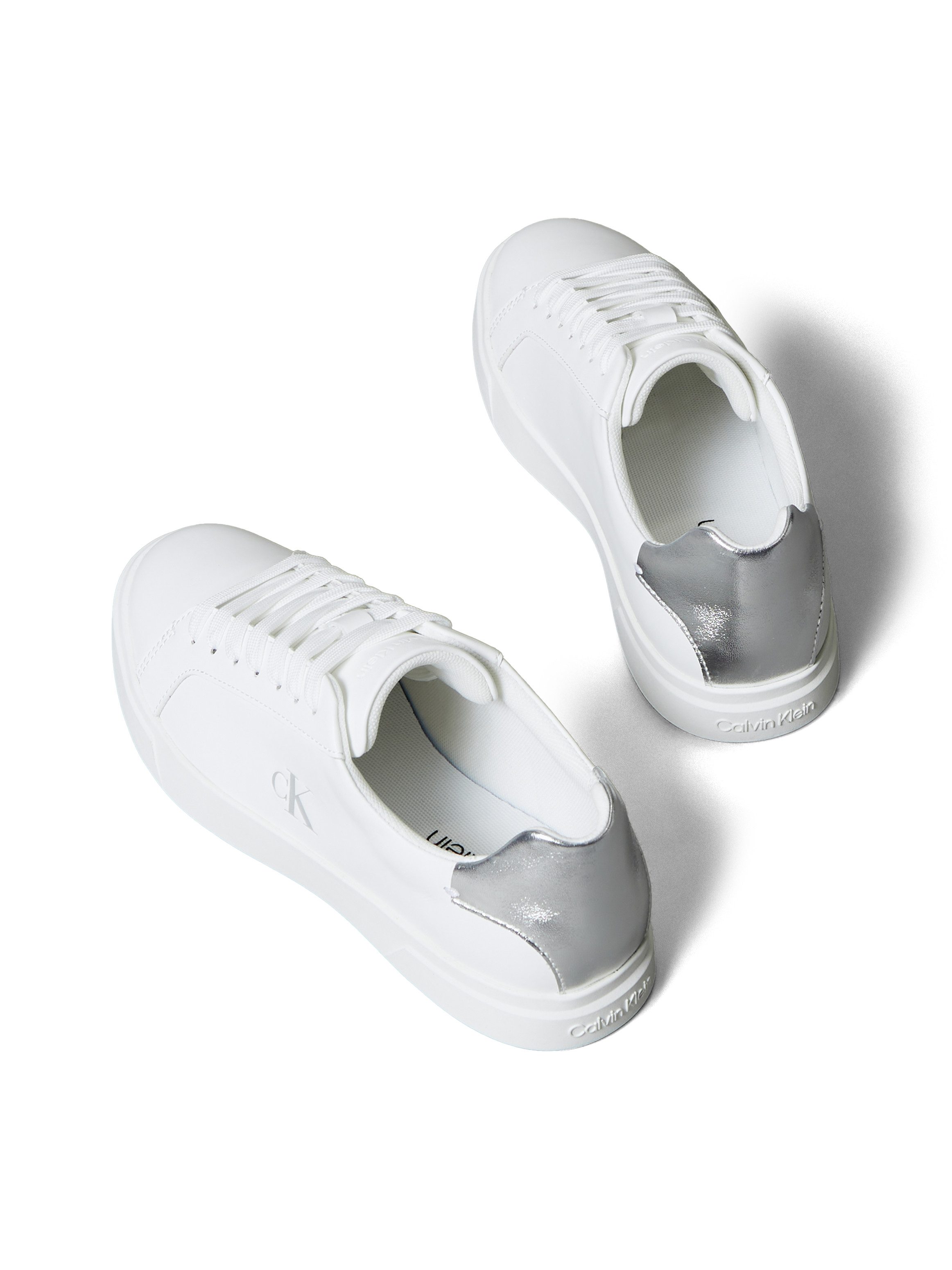 Calvin Klein LOW PRO CUPS LACEUP LTH MET Plateausneaker Schnürschuh, Halbschuh, Freizeitschuh mit Logo – Bild 5 von 5