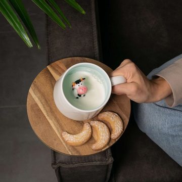 Intirilife Tasse, Keramik, Kaffeetasse 3D Teetasse Keramik Tasse Cartoon süßes Geschenk Becher