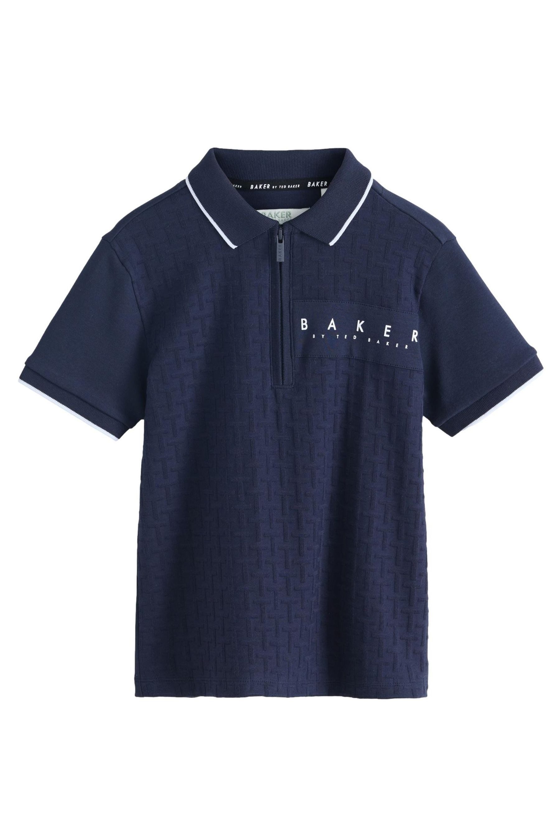 Baker by Ted Baker Poloshirt Baker By Ted Baker strukturiertes Poloshirt (1-tlg)