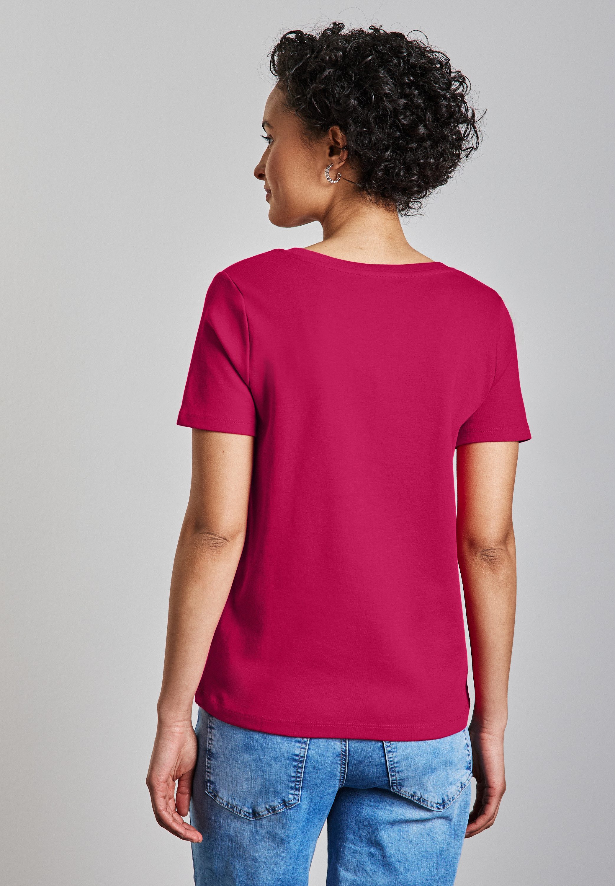 STREET ONE T-Shirt aus reiner Baumwolle