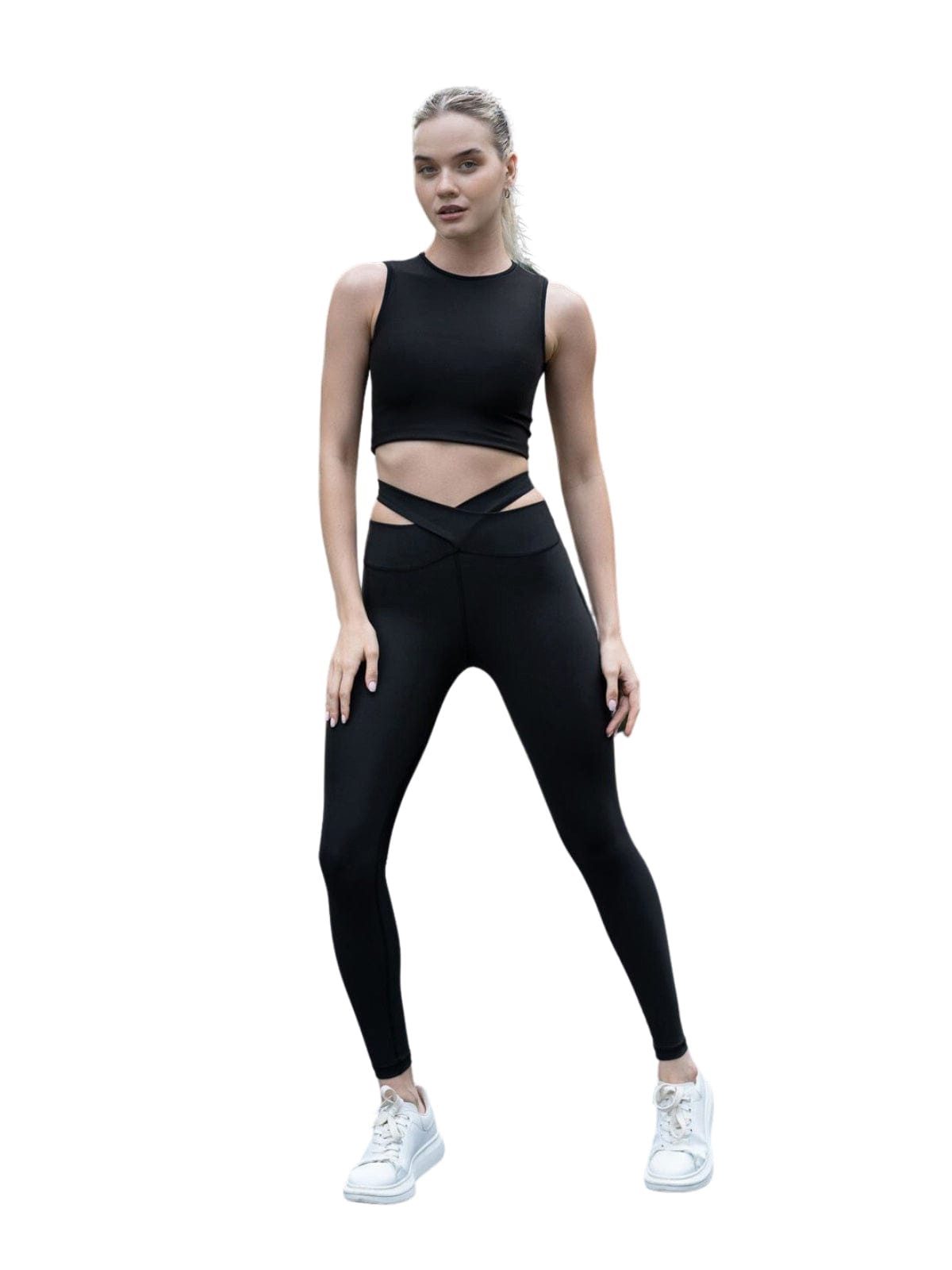 Lismina Leggings Extra High Waist Leggings mit Hüftausschnitt Atmungsaktiv, Elastischer Bund