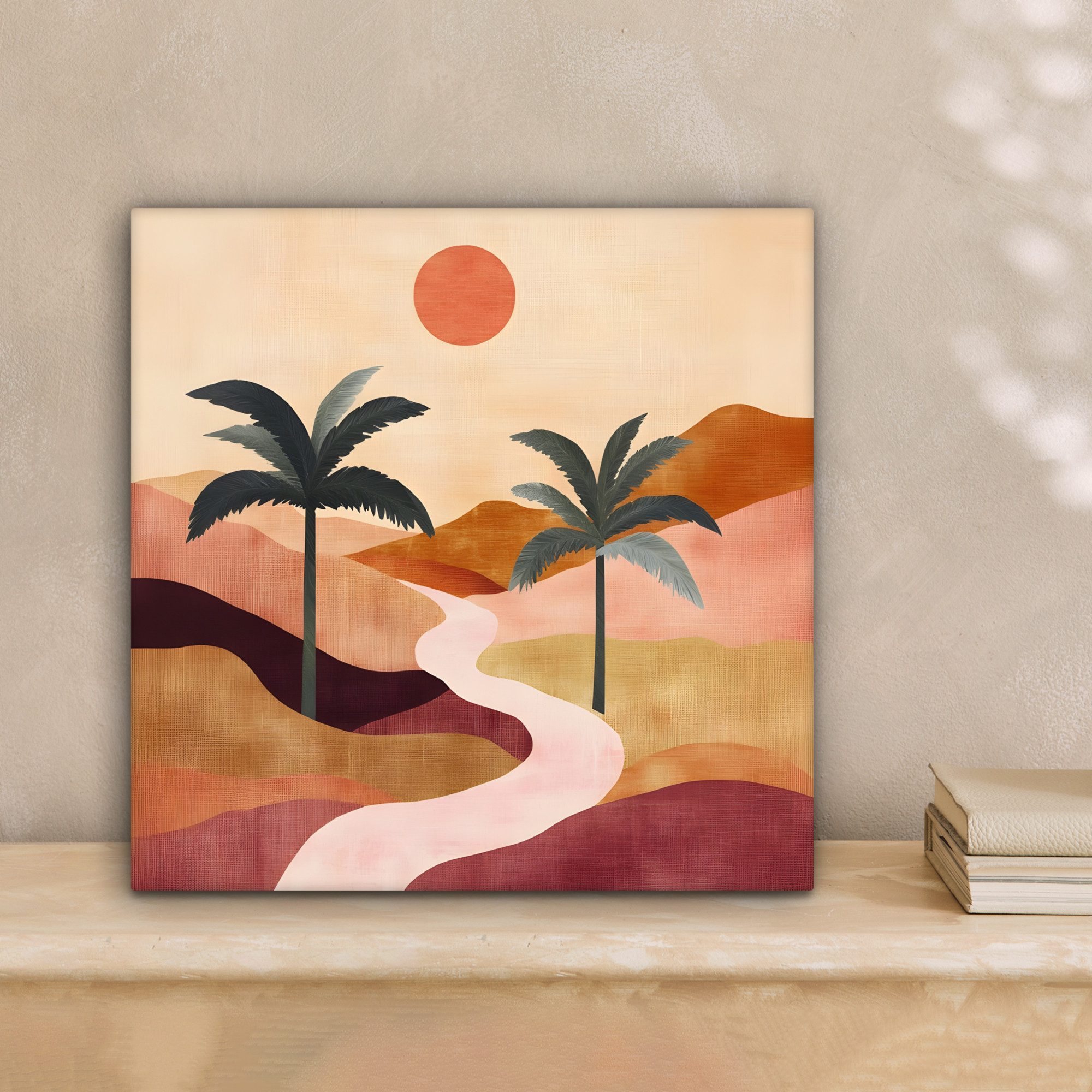 OneMillionCanvasses® Leinwandbild Hügel - Palmen - günstig online kaufen
