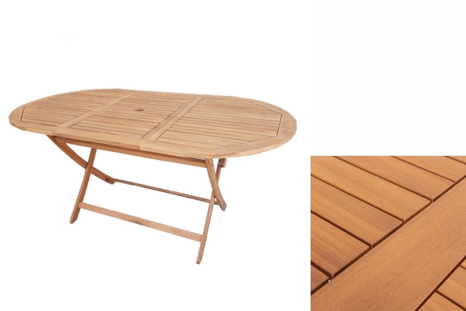 Bigbuy Gartentisch Esstisch Kate 160 x 85 x 74 cm Akazienholz | Tische