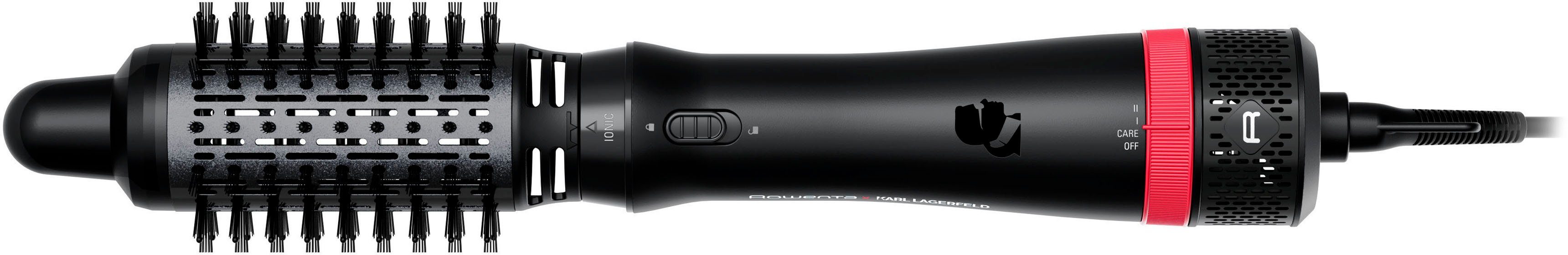 Rowenta Warmluftbürste Rowenta x Karl Lagerfeld Express Style Warmluftbürste, 5-in-1 Bürste, Keratin & Glow-Beschichtung, konstanter Luftstrom, CF635L