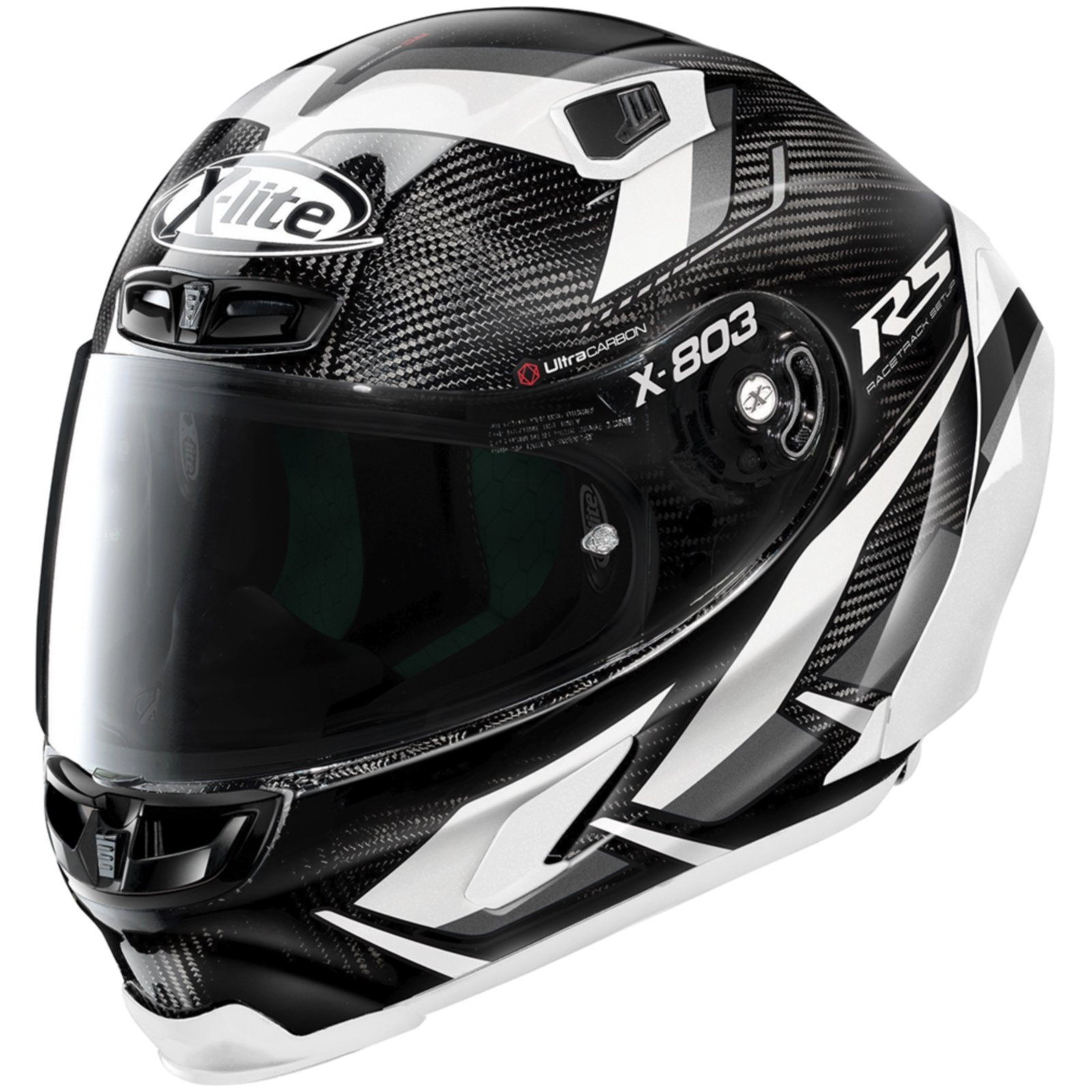 X-lite Motorradhelm X-Lite X-803 RS Ultra Carbon Motormaster Carbon / Weiß Integralhelm M