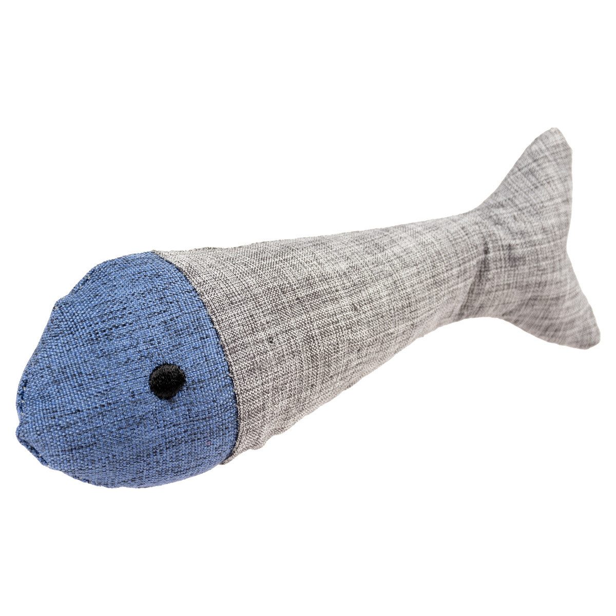DUVO+ Tierkuscheltier Katzenspielzeug Eco Navy Fisch & Katzenminze