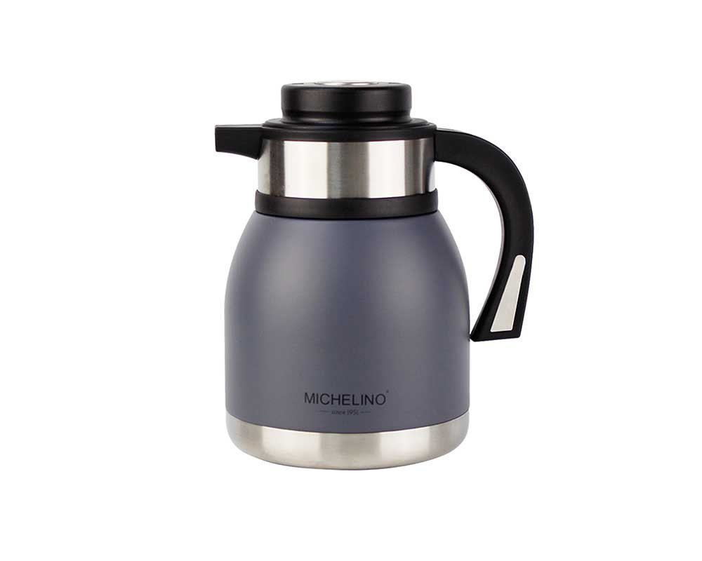 Michelino Isolierkanne 2.0L Thermoskanne Doppelwandig Getränkespender Isolierkanne, 2 l