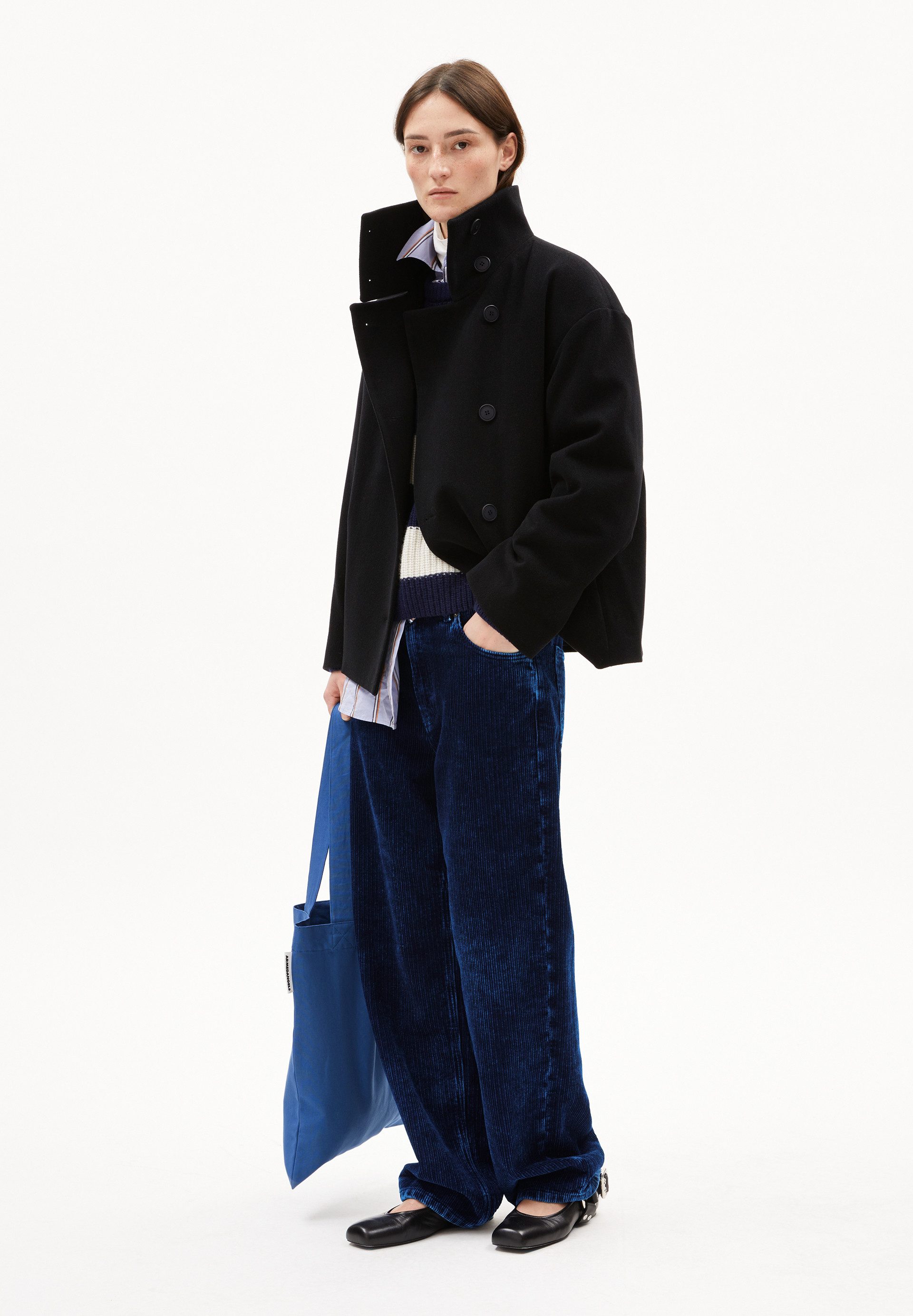 Armedangels Kurzmantel MAJELAA WOOL Mantel aus recycelter Wolle Loose Fit ( günstig online kaufen