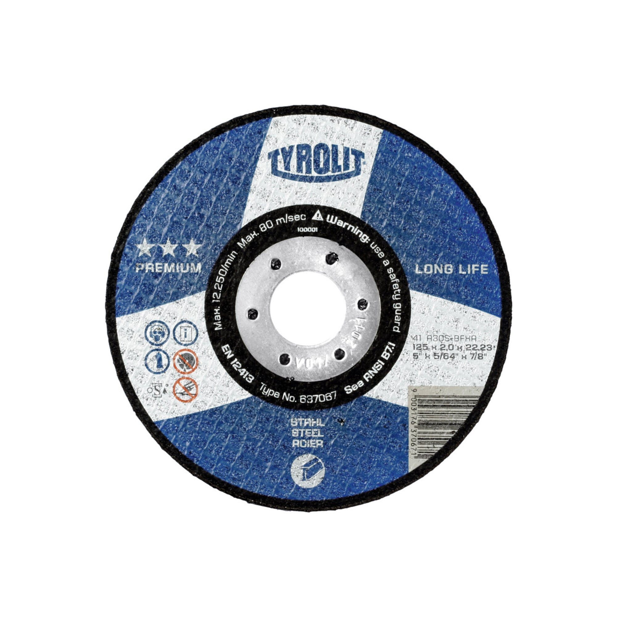 TYROLIT Trennscheibe TYROLIT Trennscheibe PREMIUM***, Scheiben-Ø: 125 mm, 563250 125