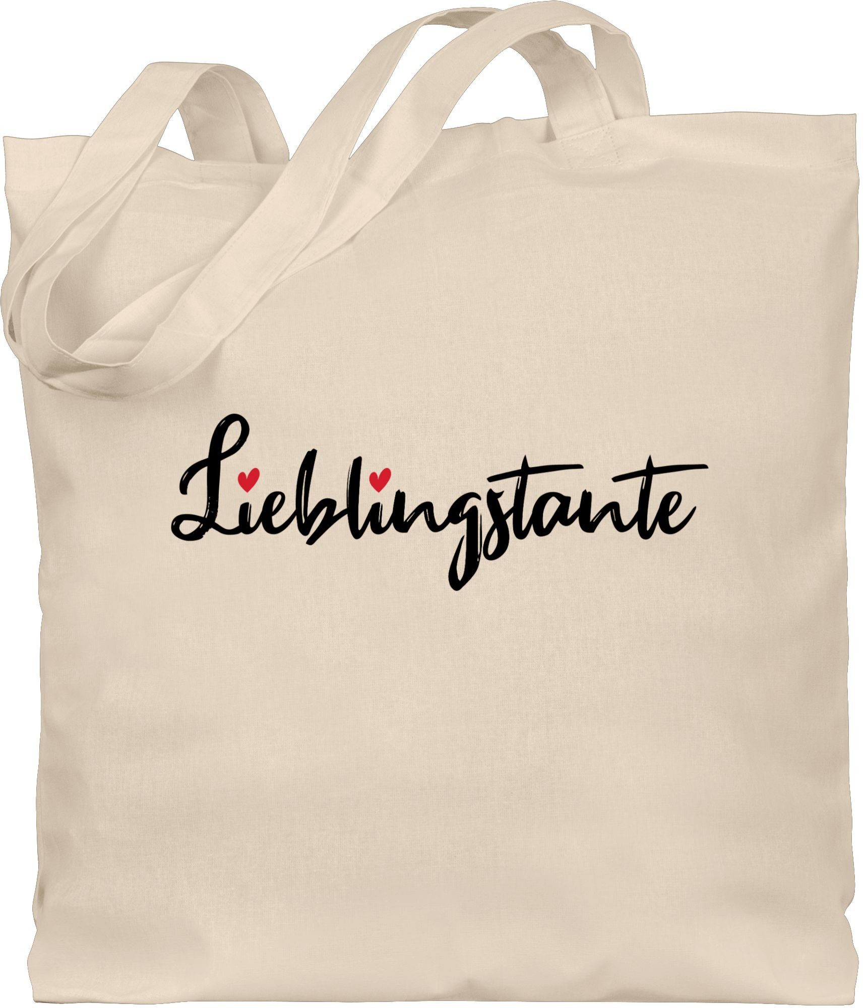 Umhängetasche Lieblingstante Schriftzug schwarz