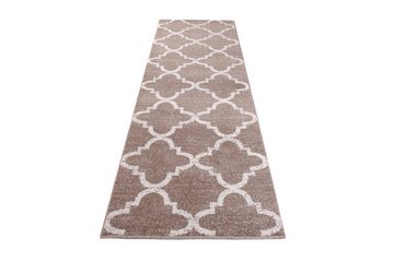 Läufer Läufer Flurläufer Modern für Vorzimmer, Küche - Beige, Mazovia, 100 x 100 cm, Kurzflor, Meterware, Höhe 10 mm, Kurzflor - niedrige Florhöhe