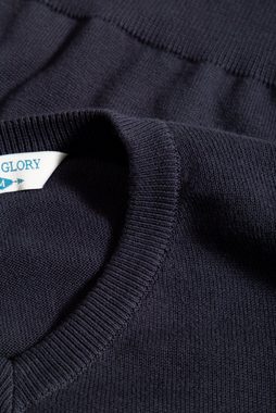Way of Glory Strickpullover mit dezenter Logo-Stickerei auf der Brust