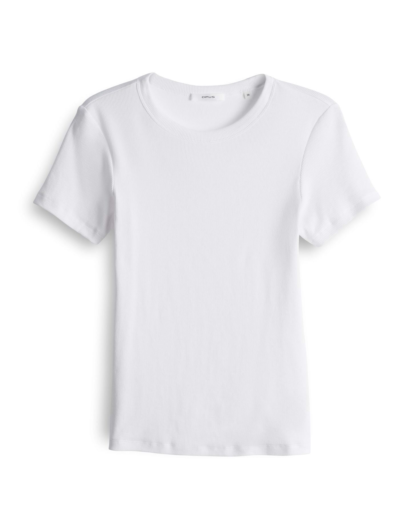 OPUS T-Shirt SAMUNA Slim Feines Rippshirt aus Baumwoll Mix – Bild 2 von 5