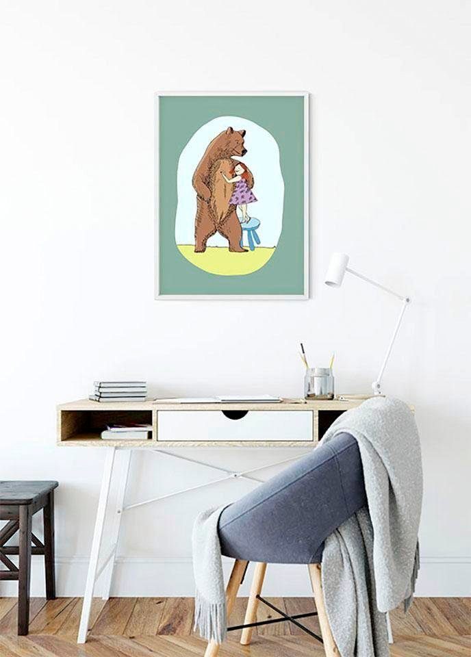 Komar Poster Lili and Bear, (1 Schlafzimmer, St), Kinderzimmer, Figuren Wohnzimmer