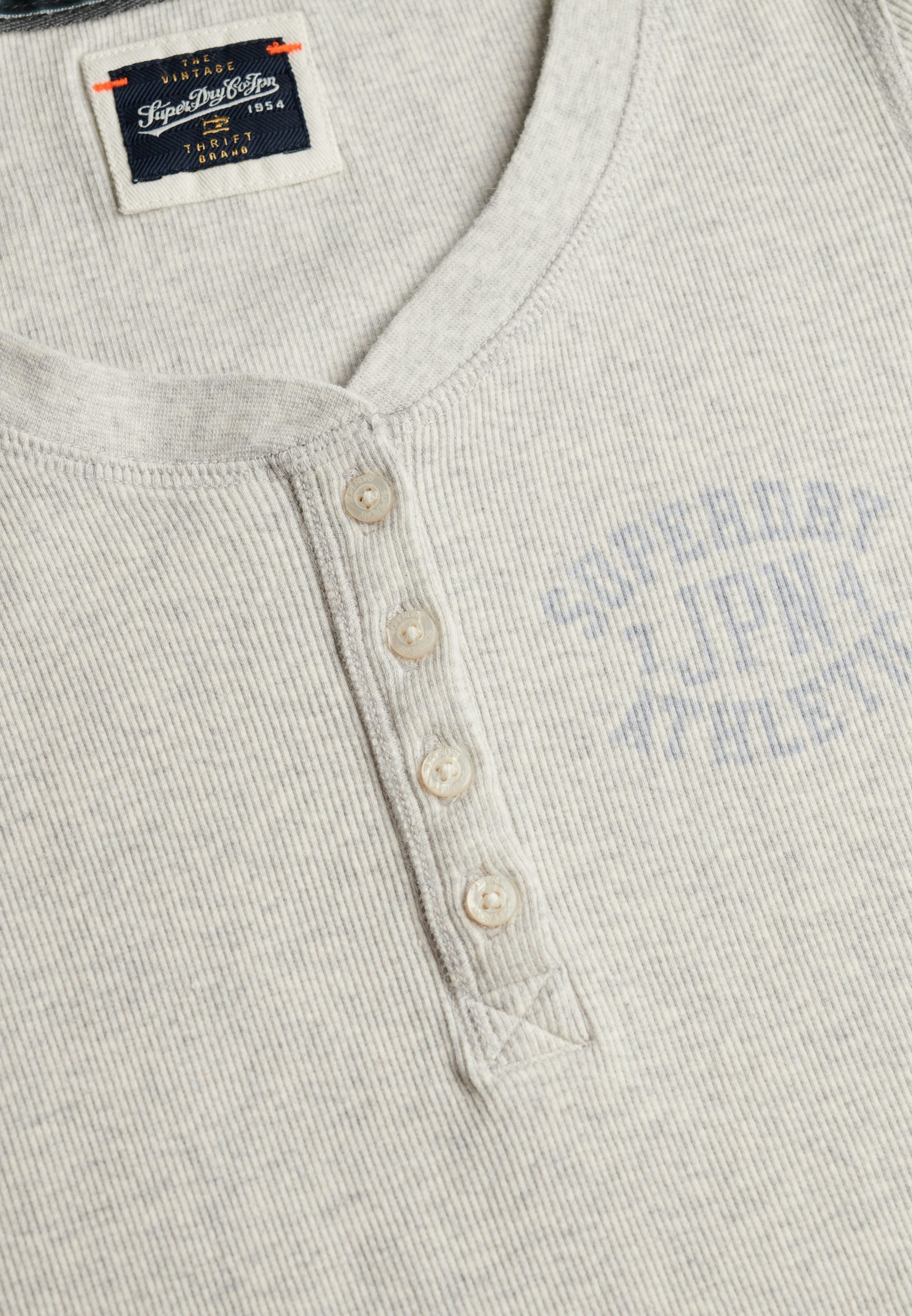 Superdry Langarmshirt ATHLETIC BUTTON DOWN LS TOP Baumwolle, skinny fit